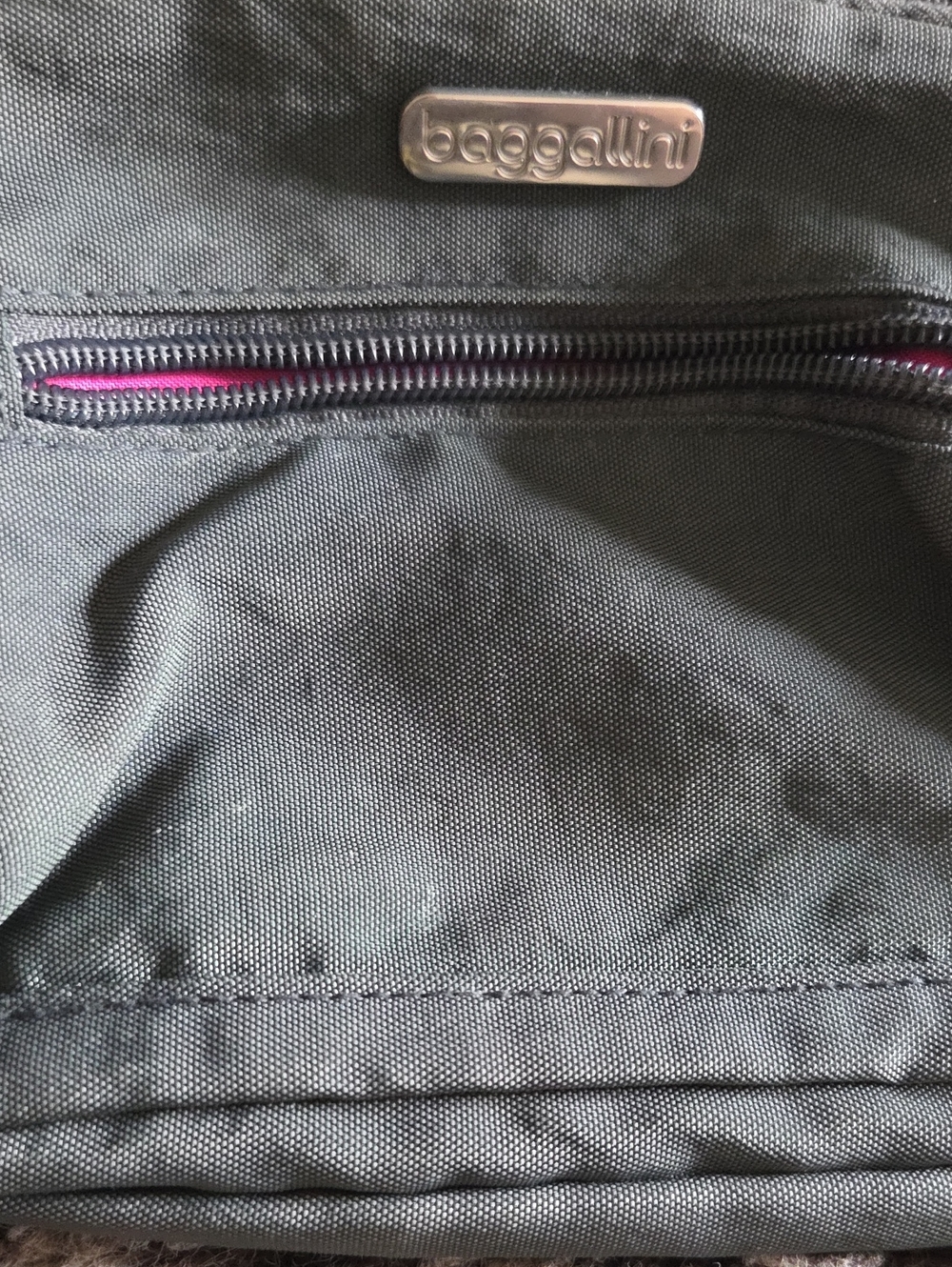 Baggallini Olive Green Multi-Zip Crossbody - Picture 2 of 6